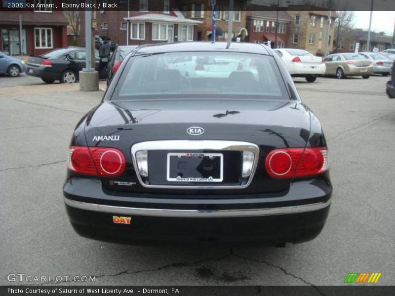 Ebony Black / Black 2006 Kia Amanti