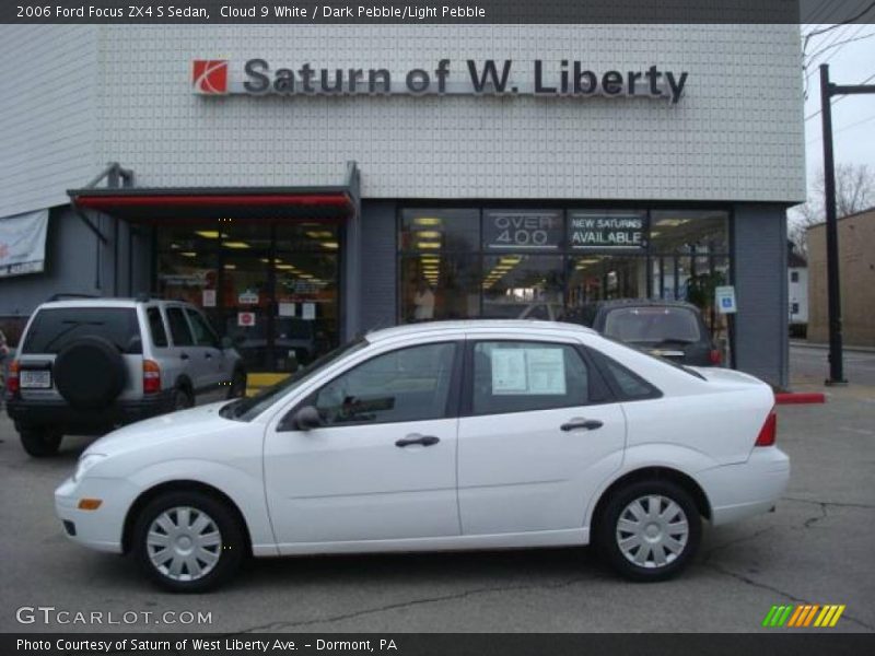 Cloud 9 White / Dark Pebble/Light Pebble 2006 Ford Focus ZX4 S Sedan
