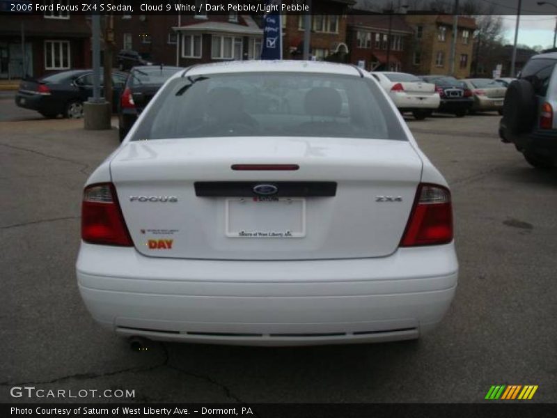 Cloud 9 White / Dark Pebble/Light Pebble 2006 Ford Focus ZX4 S Sedan