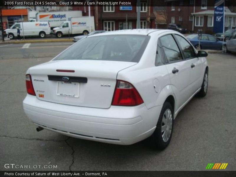 Cloud 9 White / Dark Pebble/Light Pebble 2006 Ford Focus ZX4 S Sedan