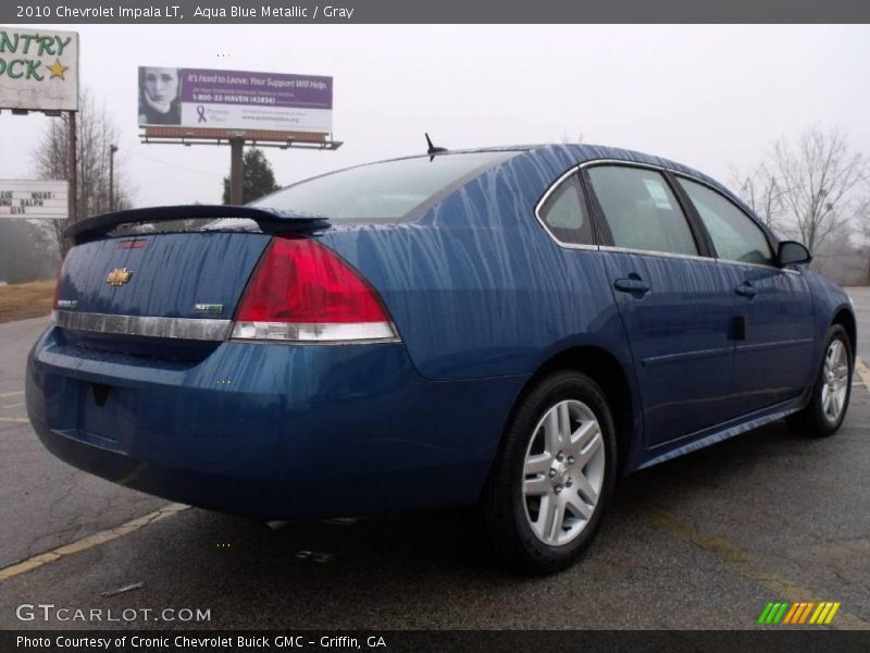 Aqua Blue Metallic / Gray 2010 Chevrolet Impala LT