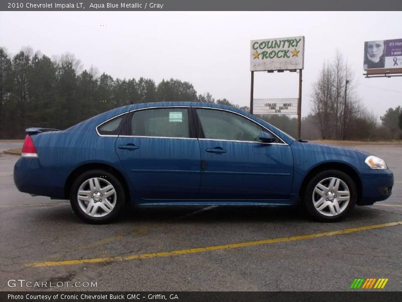 Aqua Blue Metallic / Gray 2010 Chevrolet Impala LT