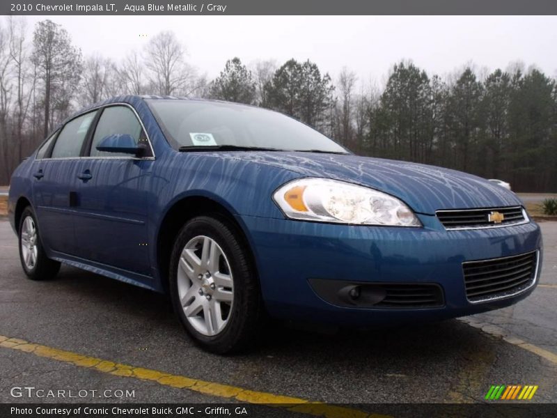 Aqua Blue Metallic / Gray 2010 Chevrolet Impala LT