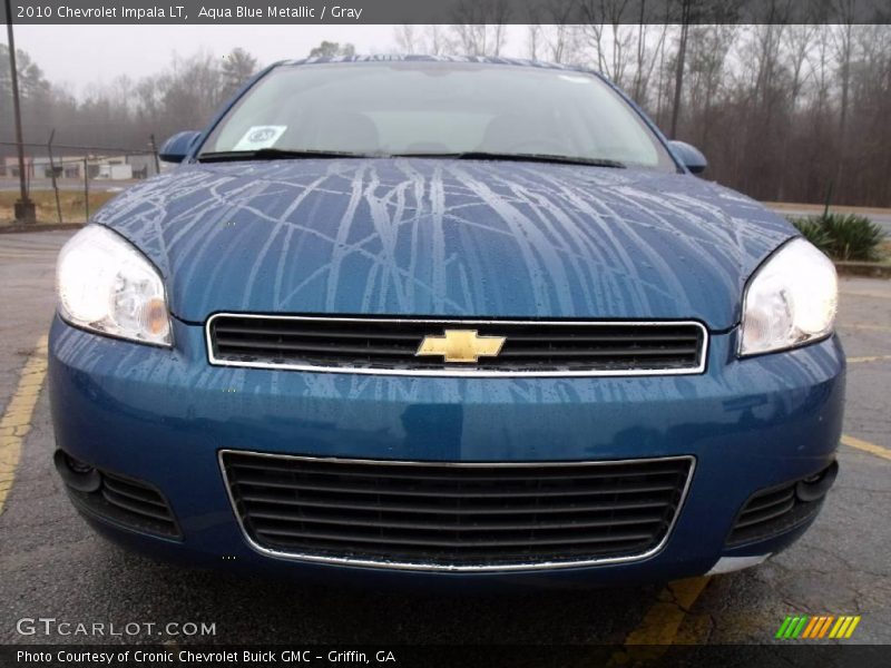 Aqua Blue Metallic / Gray 2010 Chevrolet Impala LT