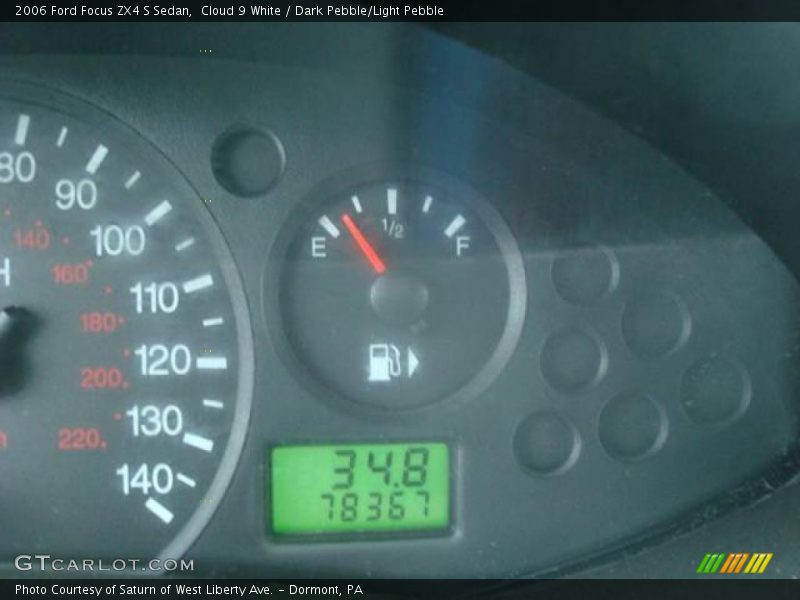 Cloud 9 White / Dark Pebble/Light Pebble 2006 Ford Focus ZX4 S Sedan