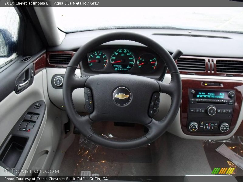 Aqua Blue Metallic / Gray 2010 Chevrolet Impala LT