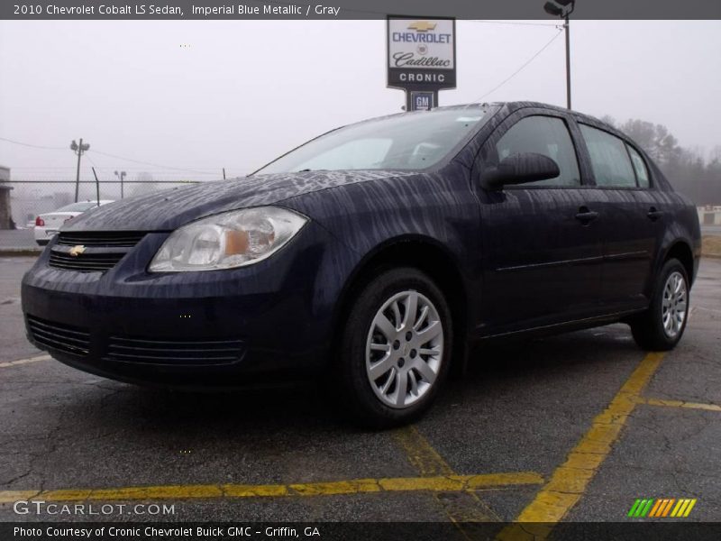 Imperial Blue Metallic / Gray 2010 Chevrolet Cobalt LS Sedan