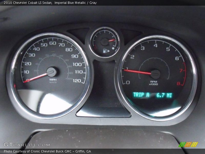 Imperial Blue Metallic / Gray 2010 Chevrolet Cobalt LS Sedan