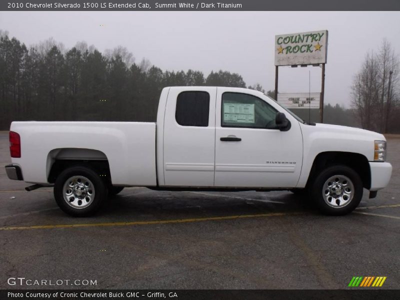 Summit White / Dark Titanium 2010 Chevrolet Silverado 1500 LS Extended Cab