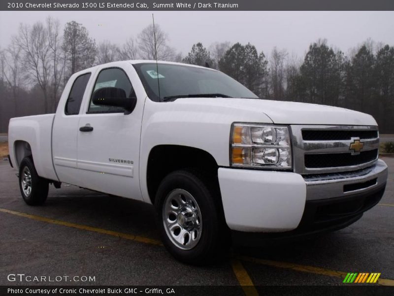 Summit White / Dark Titanium 2010 Chevrolet Silverado 1500 LS Extended Cab