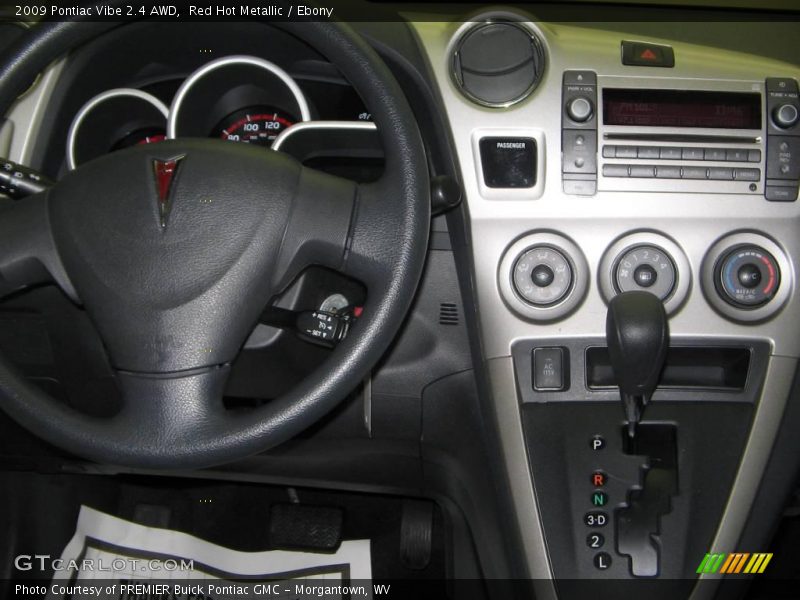 Red Hot Metallic / Ebony 2009 Pontiac Vibe 2.4 AWD