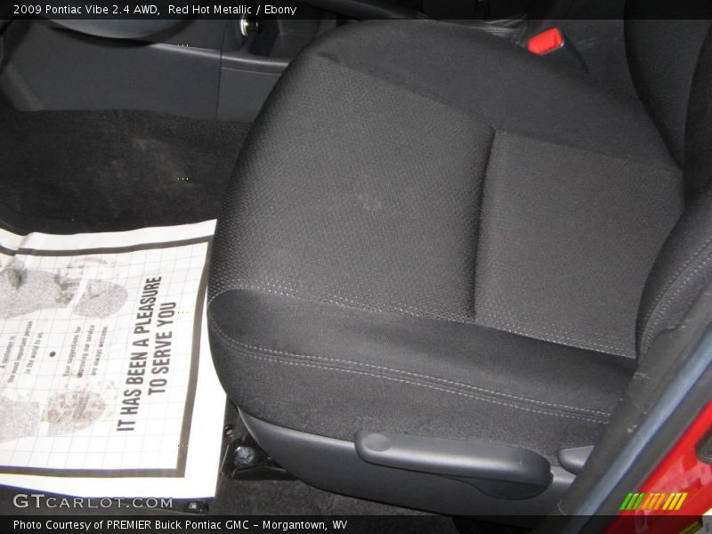 Red Hot Metallic / Ebony 2009 Pontiac Vibe 2.4 AWD