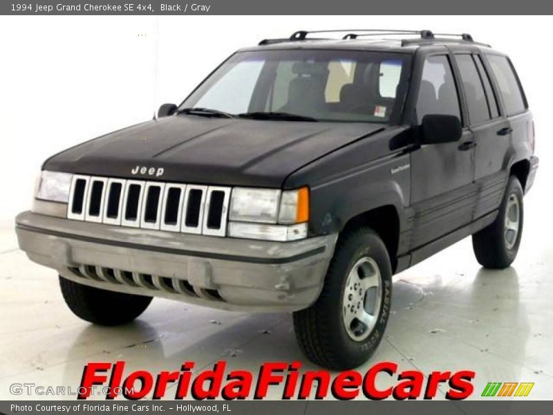 Black / Gray 1994 Jeep Grand Cherokee SE 4x4