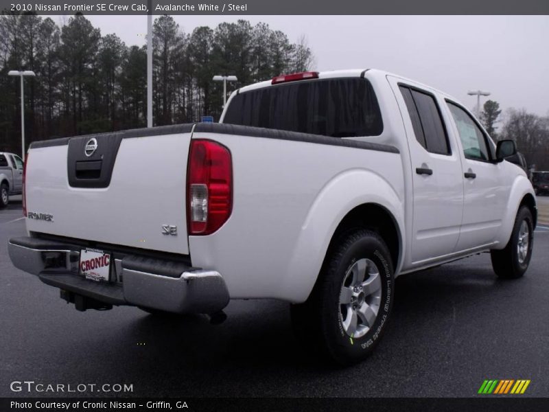 Avalanche White / Steel 2010 Nissan Frontier SE Crew Cab