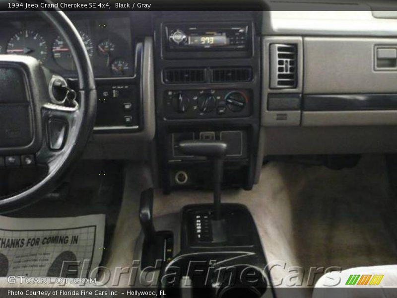 Black / Gray 1994 Jeep Grand Cherokee SE 4x4