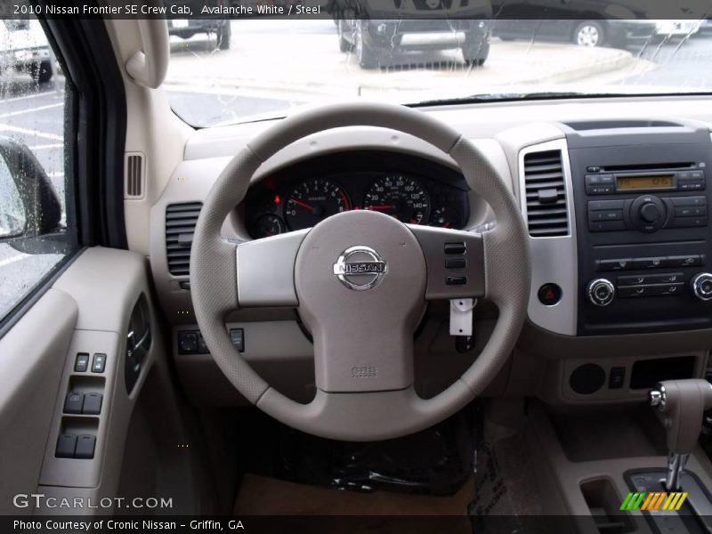 Avalanche White / Steel 2010 Nissan Frontier SE Crew Cab