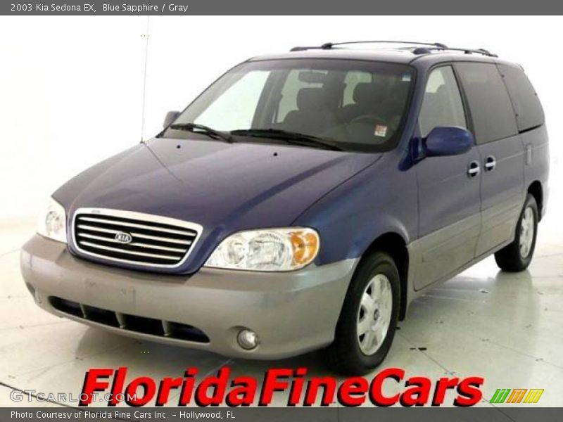 Blue Sapphire / Gray 2003 Kia Sedona EX