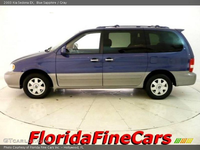 Blue Sapphire / Gray 2003 Kia Sedona EX