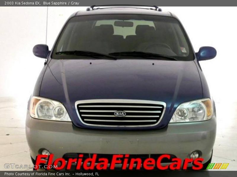 Blue Sapphire / Gray 2003 Kia Sedona EX