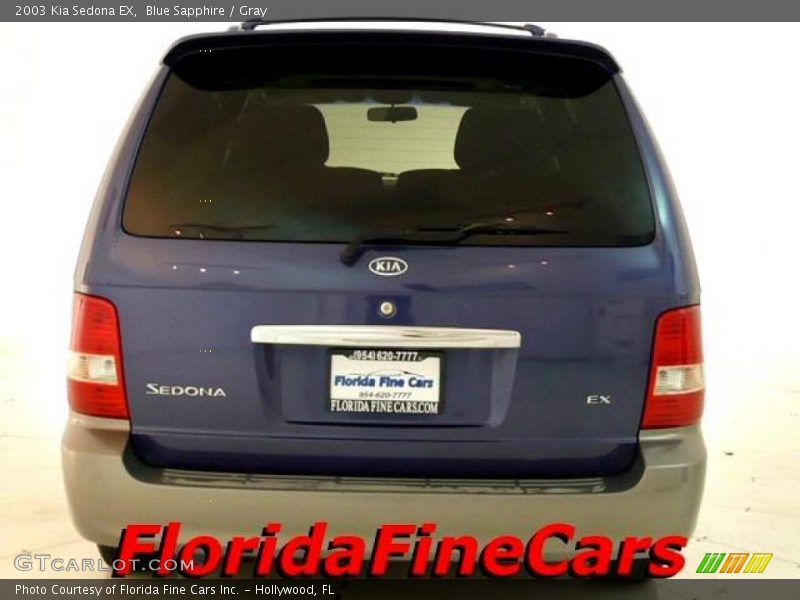 Blue Sapphire / Gray 2003 Kia Sedona EX