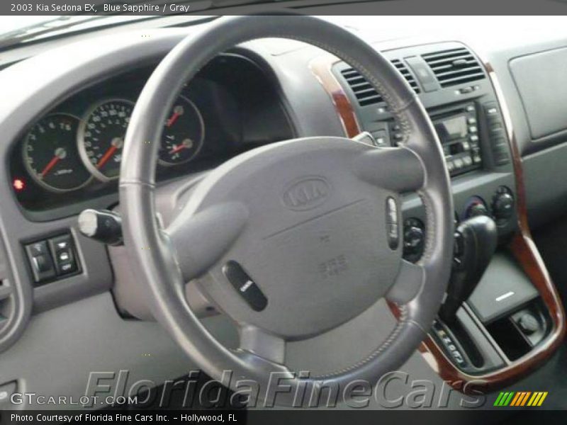 Blue Sapphire / Gray 2003 Kia Sedona EX