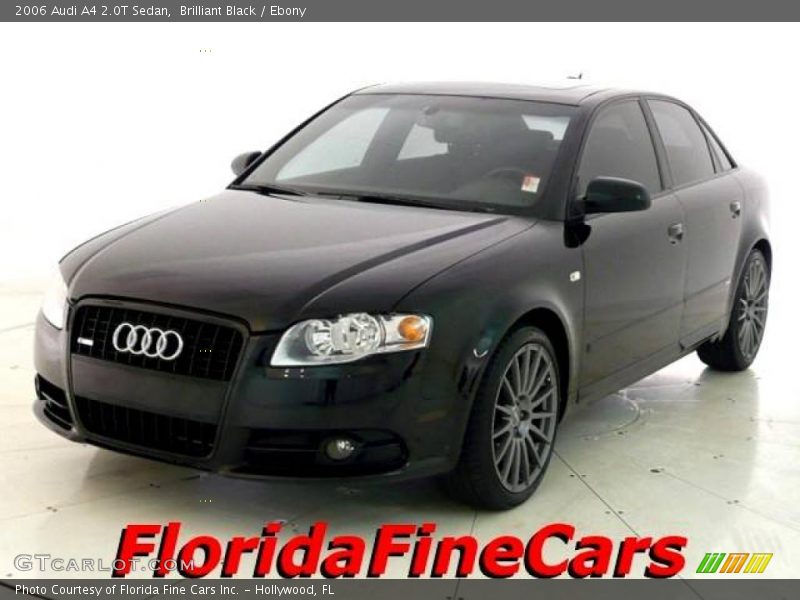 Brilliant Black / Ebony 2006 Audi A4 2.0T Sedan