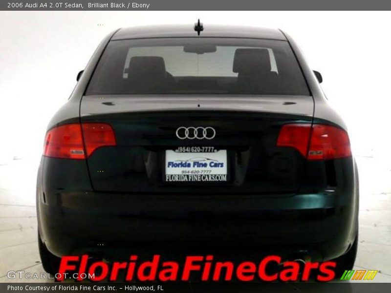 Brilliant Black / Ebony 2006 Audi A4 2.0T Sedan