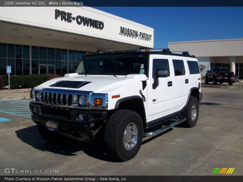 White / Ebony Black 2005 Hummer H2 SUV