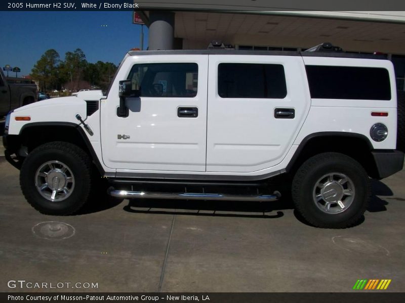 White / Ebony Black 2005 Hummer H2 SUV