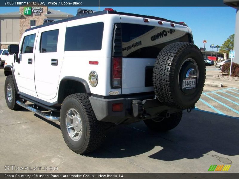 White / Ebony Black 2005 Hummer H2 SUV