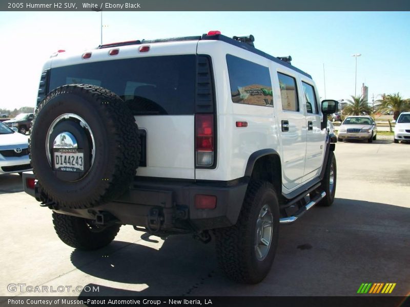 White / Ebony Black 2005 Hummer H2 SUV