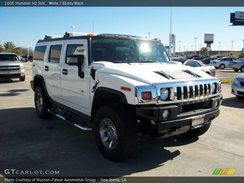 White / Ebony Black 2005 Hummer H2 SUV