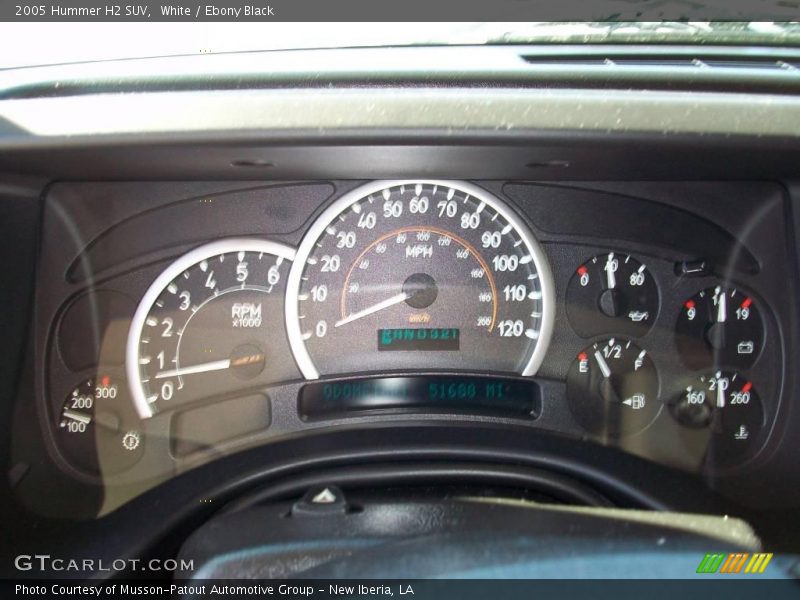 White / Ebony Black 2005 Hummer H2 SUV