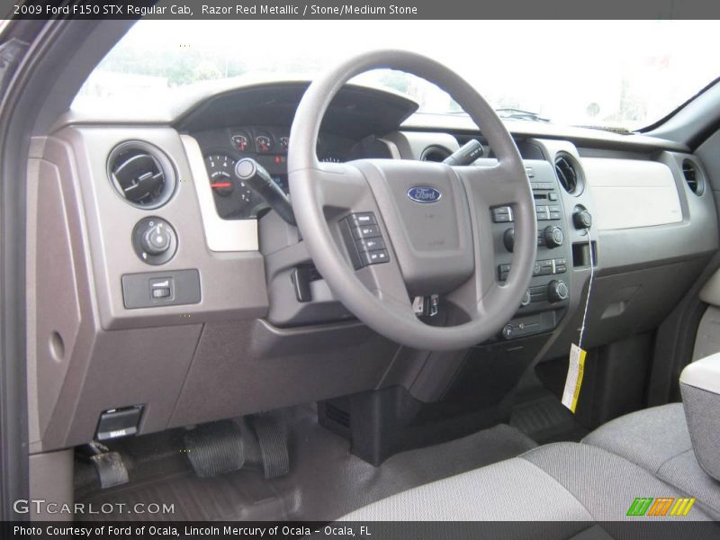 Razor Red Metallic / Stone/Medium Stone 2009 Ford F150 STX Regular Cab