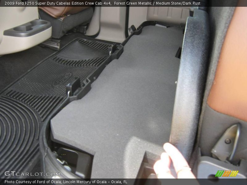 Forest Green Metallic / Medium Stone/Dark Rust 2009 Ford F250 Super Duty Cabelas Edition Crew Cab 4x4