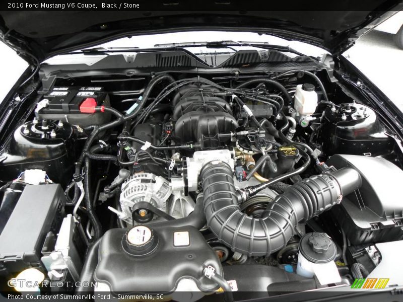 Black / Stone 2010 Ford Mustang V6 Coupe