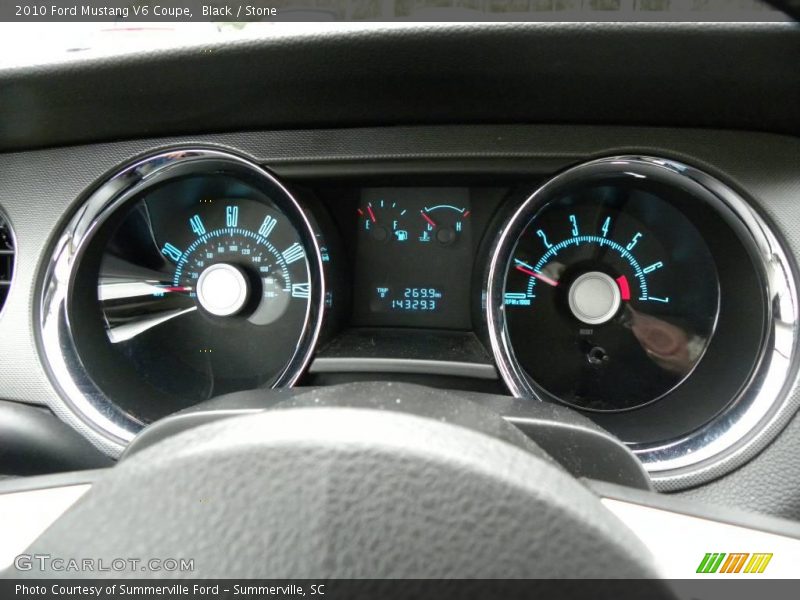 Black / Stone 2010 Ford Mustang V6 Coupe