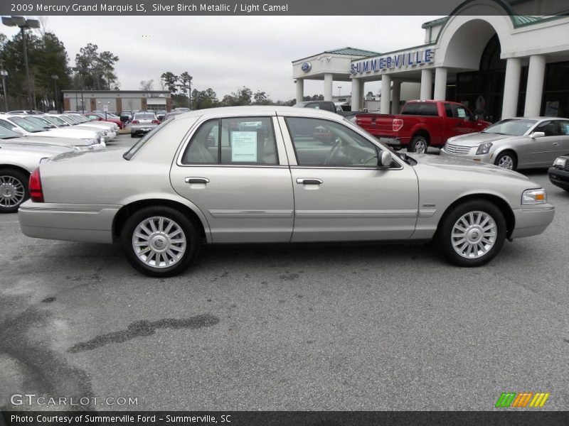 Silver Birch Metallic / Light Camel 2009 Mercury Grand Marquis LS