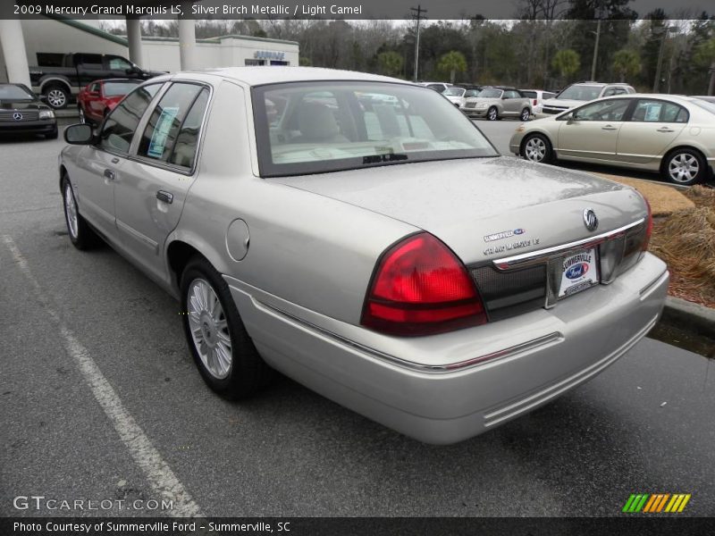 Silver Birch Metallic / Light Camel 2009 Mercury Grand Marquis LS
