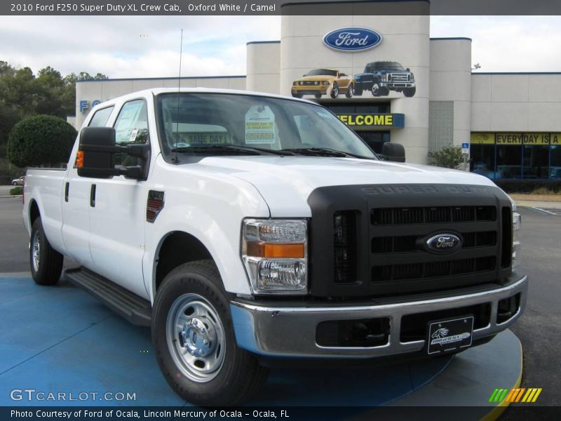 Oxford White / Camel 2010 Ford F250 Super Duty XL Crew Cab