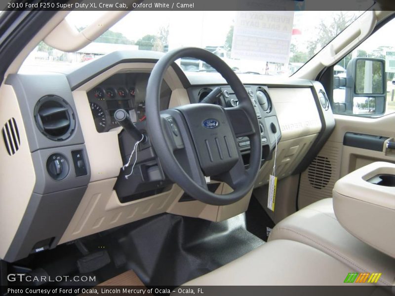 Oxford White / Camel 2010 Ford F250 Super Duty XL Crew Cab
