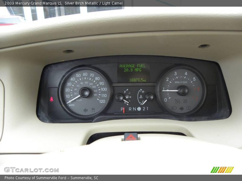 Silver Birch Metallic / Light Camel 2009 Mercury Grand Marquis LS