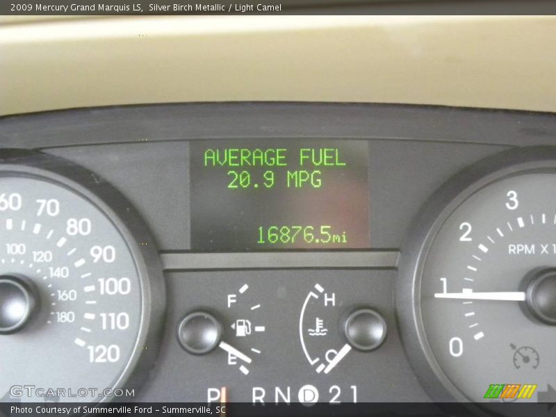 Silver Birch Metallic / Light Camel 2009 Mercury Grand Marquis LS