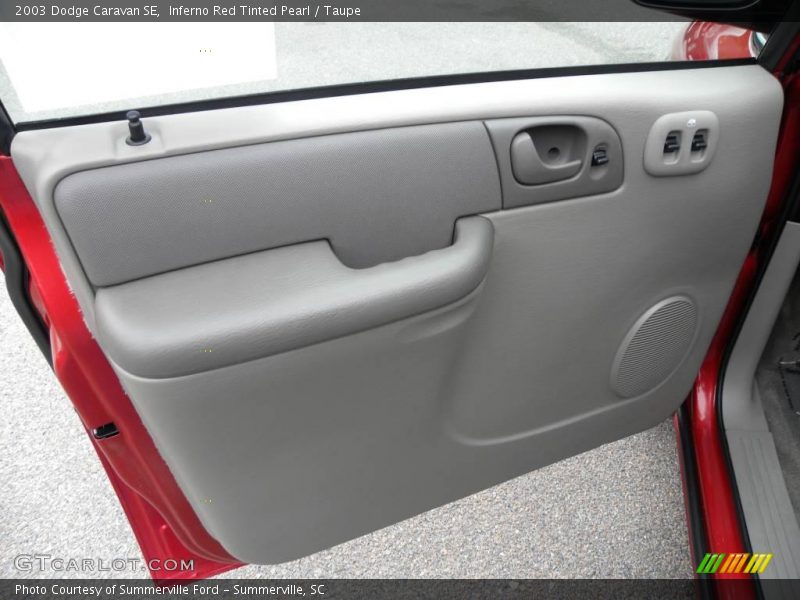 Inferno Red Tinted Pearl / Taupe 2003 Dodge Caravan SE