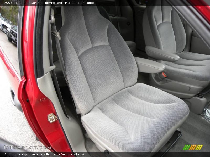 Inferno Red Tinted Pearl / Taupe 2003 Dodge Caravan SE