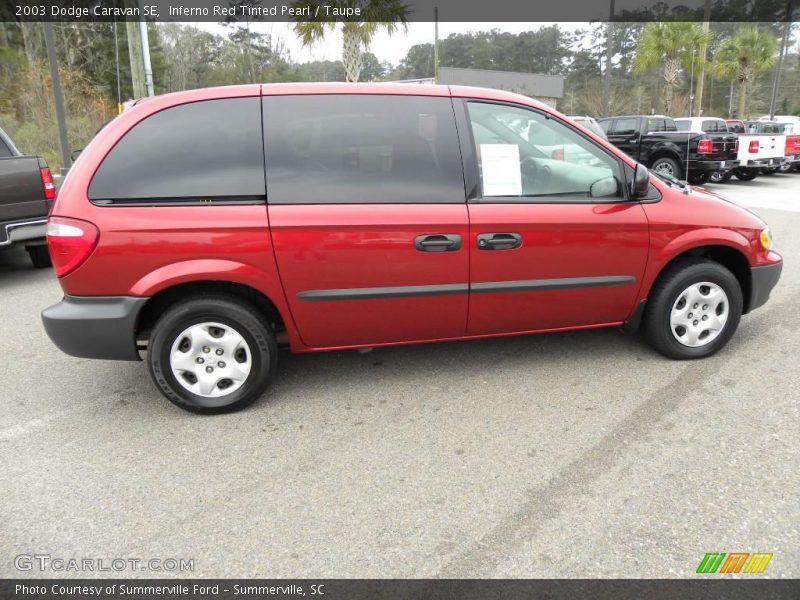 Inferno Red Tinted Pearl / Taupe 2003 Dodge Caravan SE