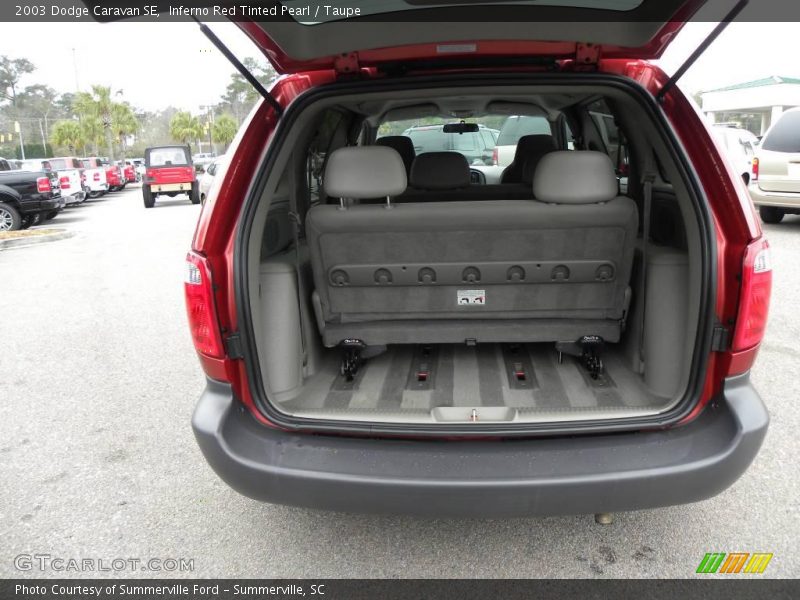 Inferno Red Tinted Pearl / Taupe 2003 Dodge Caravan SE