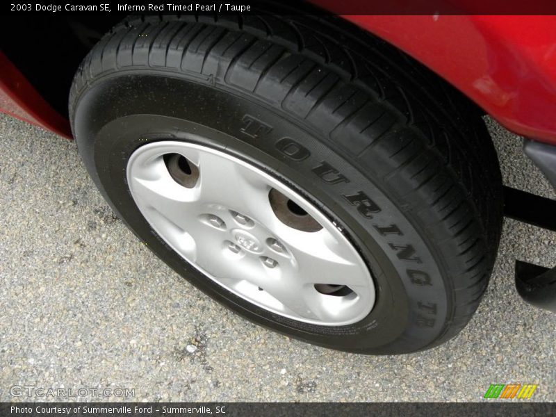 Inferno Red Tinted Pearl / Taupe 2003 Dodge Caravan SE