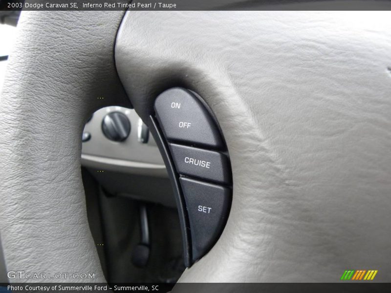 Inferno Red Tinted Pearl / Taupe 2003 Dodge Caravan SE