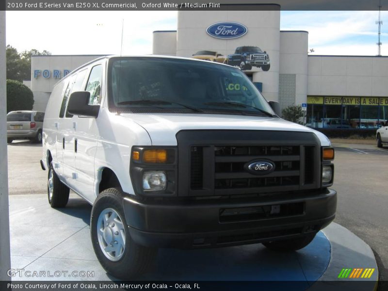 Oxford White / Medium Flint 2010 Ford E Series Van E250 XL Commericial